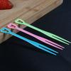 200Pcs Plastic Fruit Toothpick Heart Shape Cake Fork Disposable Fruit Skewers  Dessert