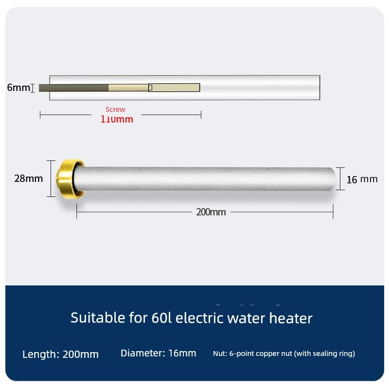 Aosmsent/Aosemhs/L.R.Htoms Smith Electric Water Heater Magnesium Rod Drain Outlet Anode Rod Accessories