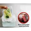 6L Multifunctional Sous Vide Container Slow Cooker Accessory BPA-Free PC Plastic Durable Easy Clean