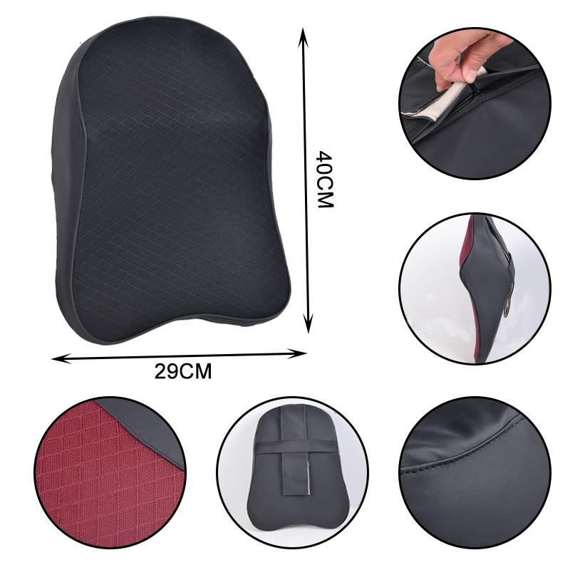 Cuscino per il collo dell'auto Poggiatesta regolabile Poggiatesta automatico in memory foam 3D Cuscino da viaggio Supporto per il collo Coprisedili per auto