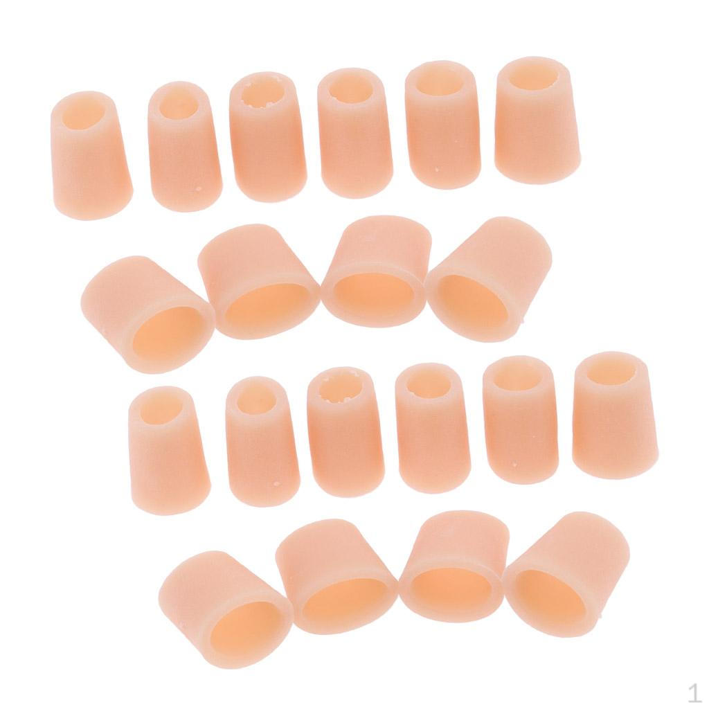 

10 пар силиконовых накладок на пальцы ног, обертывание, молоткообразный палец, подушечка, выпрямляющая подушка