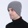 The New Men's Autumn and Winter Knitted Hat Is Versatile Featuring A Twill Warm Pullover and A Fleece Wool Thread Ear Protecting Hat. It's Trendy