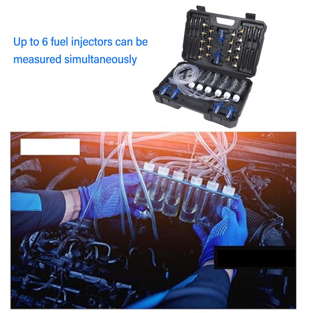 Diesel Injector Flow Test Kit Efficient Multifunctional Heavy Duty Construction Common Rail Adaptor Fuel Tester Set