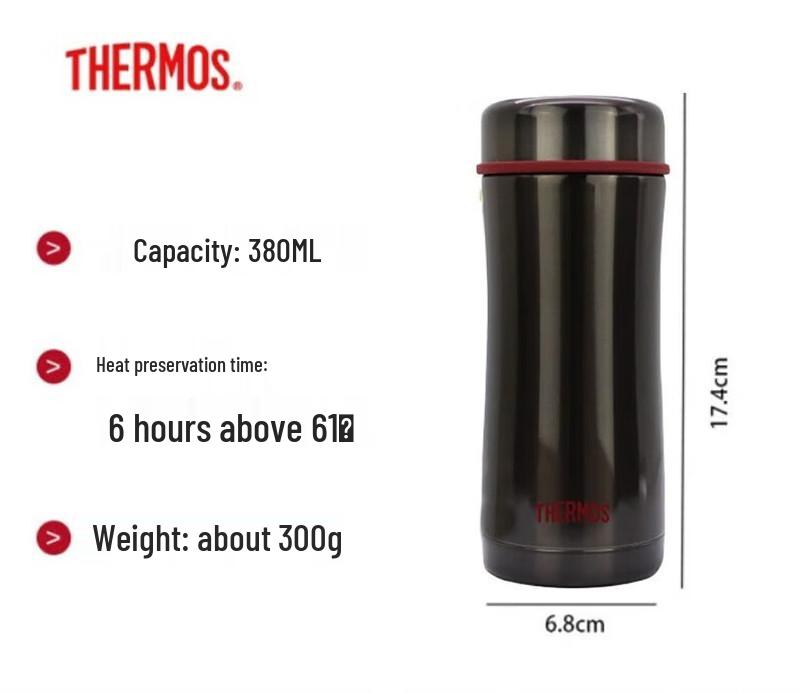 THERMOS 380ml Stainless Steel Insulated Tea Infuser Bottle