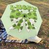 1PC bow shamrock Automatic Open/Close Umbrella with Windproof, 8-Rib Sturdy Canopy, Durable Ribs, Fashionable Design1286A