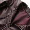 2024 Autumn/Winter Women's Street Fashion Faux Leather Lapel Jacket