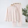 Women's Quilted Lapel Pajamas: Thick, Warm Cotton Loungewear for Autumn & Winter