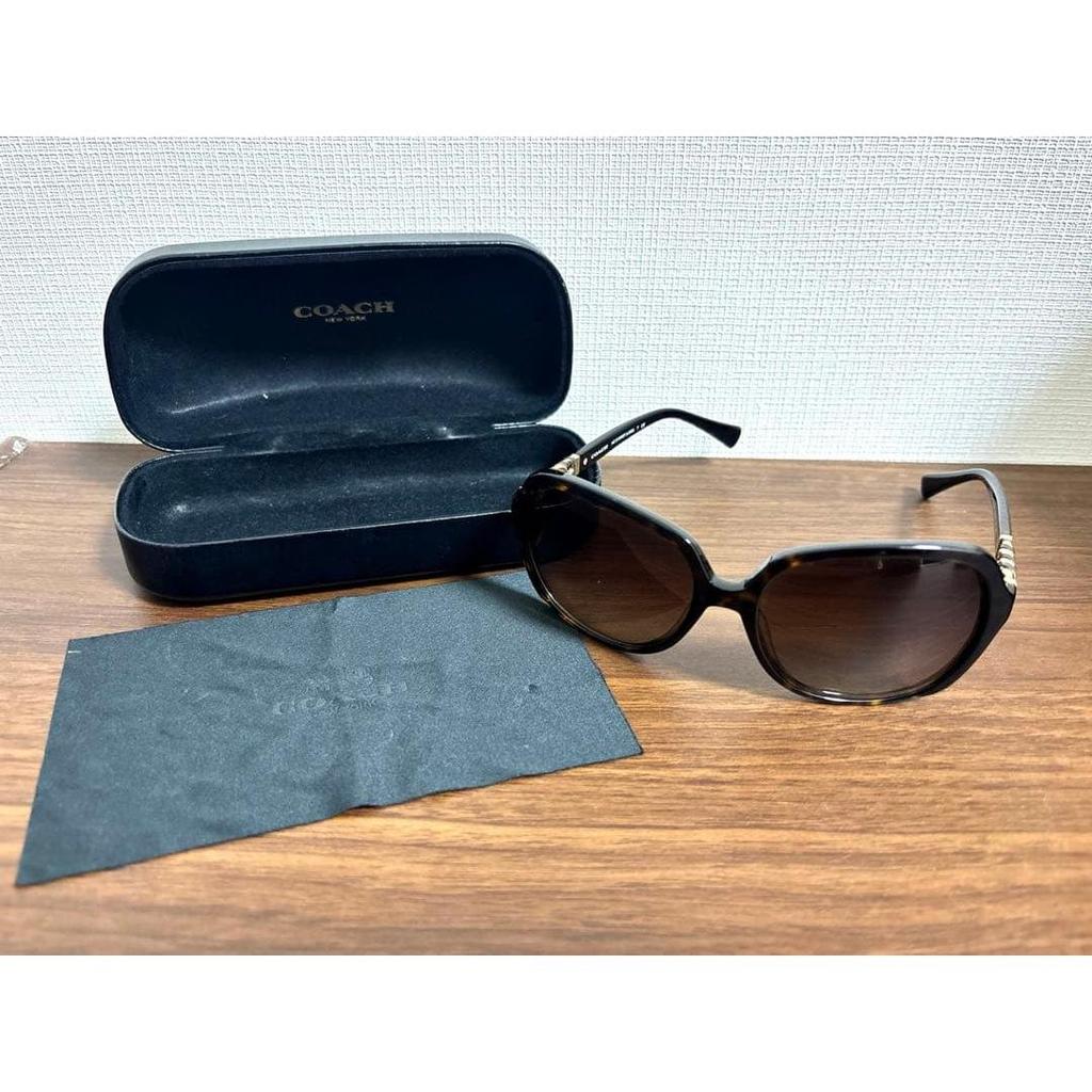 Used coach coach sunglasses with case