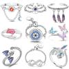 925 Silver Women Open Rings Tree of Life Clover Cat Claw Open Ring For Party Jewelry Anniversary Birthday Gift