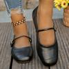 Fashion Women's Classics Light Comfort Flats 2025 Autumn Soft Bottom Non Slip Loafers Woman Pu Leather Square Toe Platform Walking Shoes