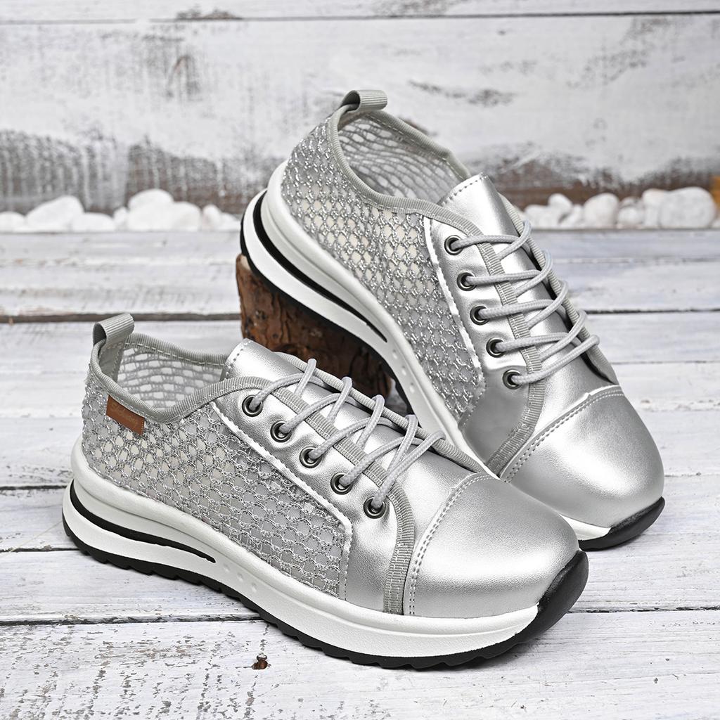 Fashion Women's Sneakers 2025 New Fashion Flat Women's Shoes Vulcanized Casual Sneaker Woman Lace Up Women Sneakers Tenis Feminino