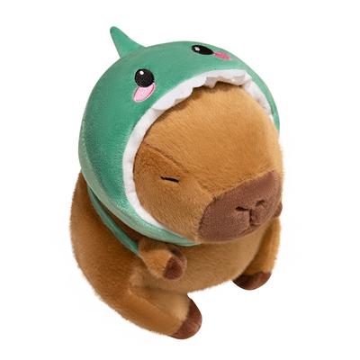 22/28/38CM Cute Capybara Plush Toy Simulation Capibara Cosplay Pig Dinosaur Chick SharK Doll Nice Present