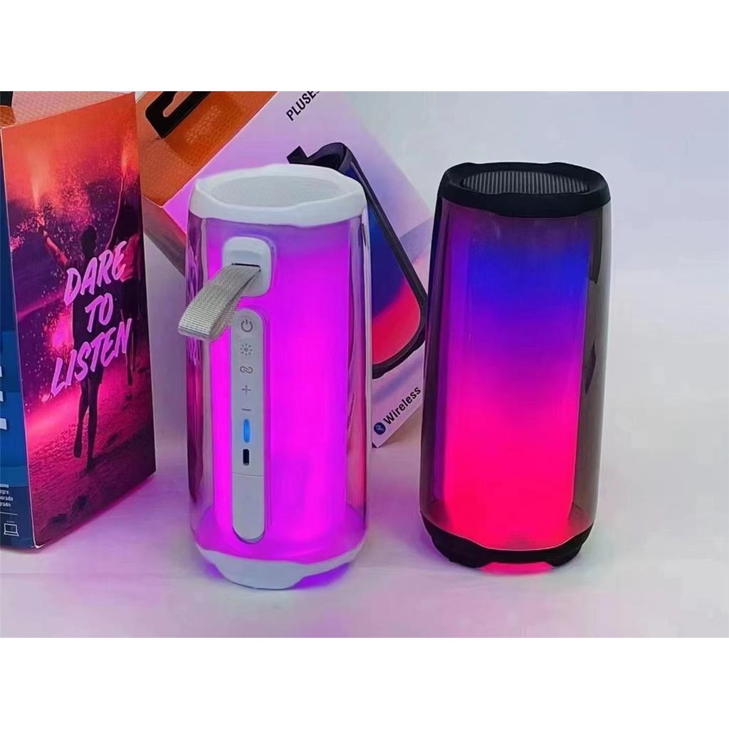 Vollbild bunte RGB-Licht kabelloser Subwoofer Bluetooth-Lautsprecher Geschenk Karaoke-Mikrofon Stereo