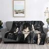 The Vampire Diaries Damon Salvatore Decken Weiche Warme Flanell Überwurfdecke Tagesdecke für Wohnzimmer Picknick Reise Zuhause Sofa