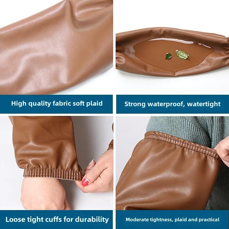 1Pair Thick Black Oversleeve Waterproof Oilproof Home Kitchen Cleaning Accessories Waterproof Sleeves Adult Arm Sleeves