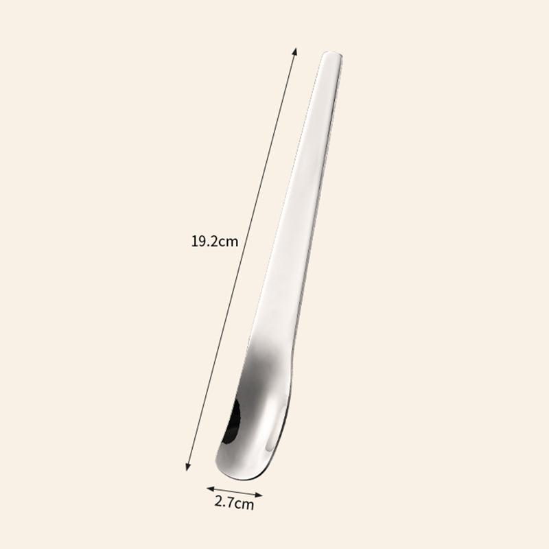 304 Stainless Steel Ice Cream Spoon Multi-purpose Yogurt Dessert Scraper Spoon Oat Cake Jam Mixing Scoop for Home Kitchen Use4