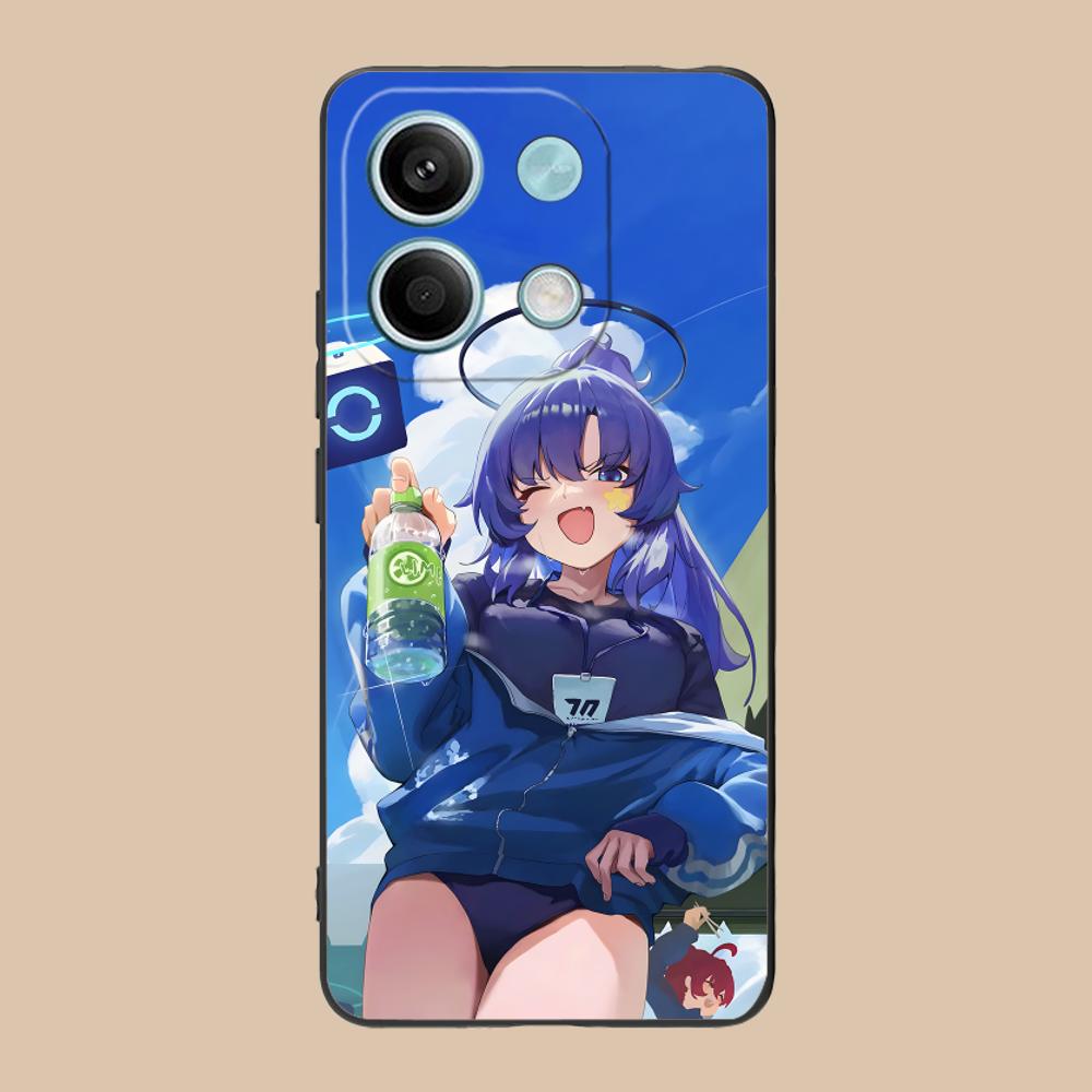 Blue Archive Yuuka Matte TPU Mobile Phone Case for Xiaomi 15 14 13 12 Mi 11 T Ultra Lite Pro S X 5G Colorful Printing Cover