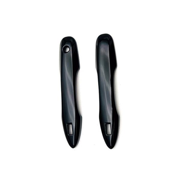 2 Black ABS Exterior Door Handle Covers for Feng Car