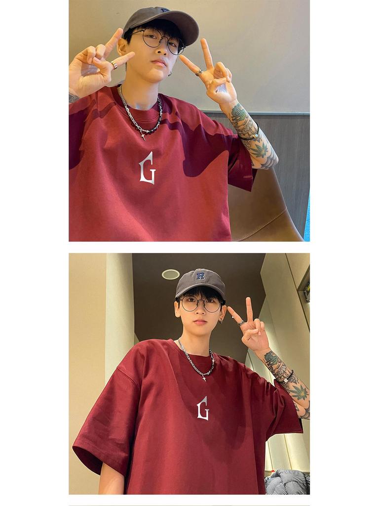 Men's Summer 2023 Loose Fit Short Sleeve Streetwear T-Shirt