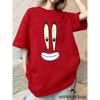 Summer Cartoon 3D Print T-shirts For Women Casual Street Hip Hop Tshirts Kawaii Sleepwear For Couple Y2K Loose Tops