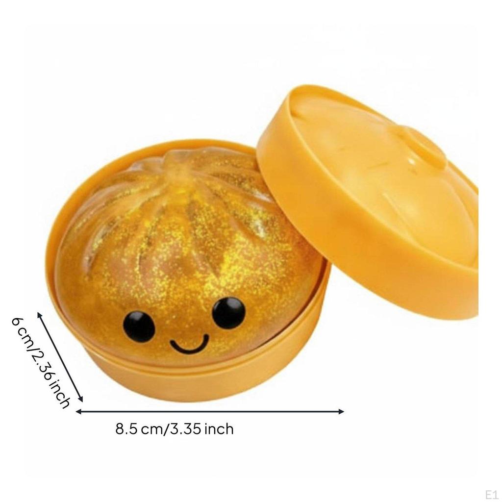 Raviolo Glitterato Design Carino Adorabile nella Scatola per Vapore Alta Resilienza Panino Compresso