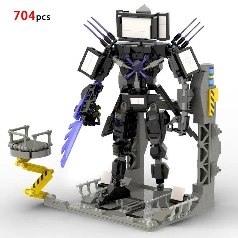 MOC Skibidi Toilet Stavebnice Pro Děti Titan Cameraman Speakerman Model Klasické Hračky Pro Kluky Narozeninové Vánoční Dárky