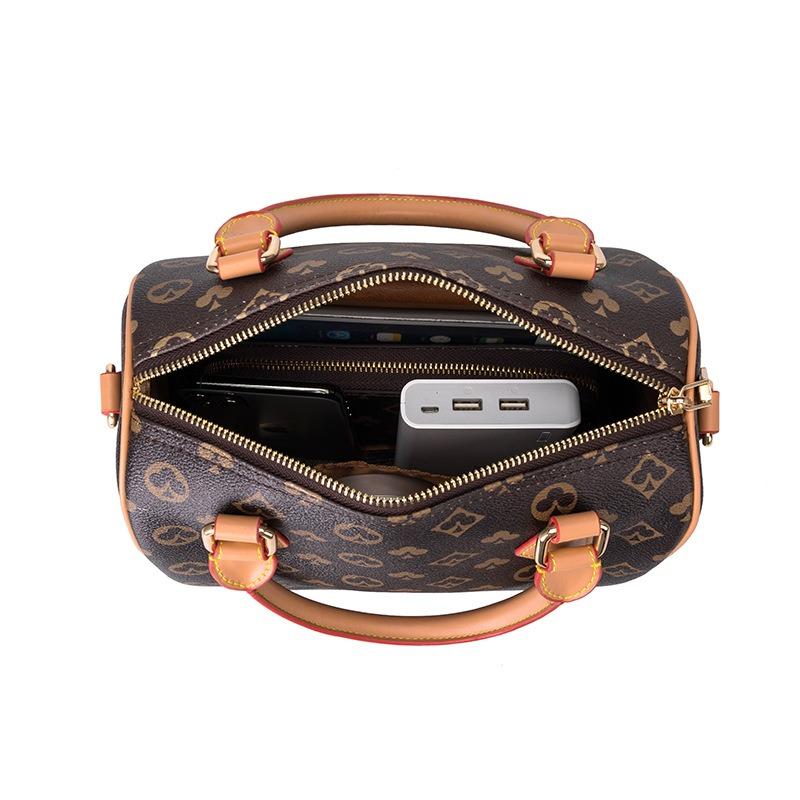 Nowa damska torba retro drukowana torebka kontrastowy kolor damska dojazdowa na ramię crossbody poduszka