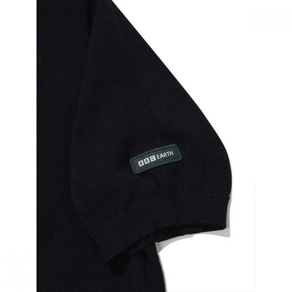 Bbc Earth Women Short Sleeve Sweater  Navy 
