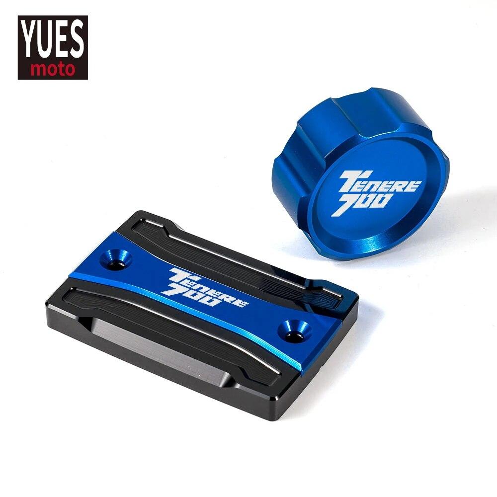 Motorcycle Accessories CNC Rear & Front Brake Fluid Reservoir Cap Cylinder Cove For YAMAHA TENERE 700 - XTZ 700