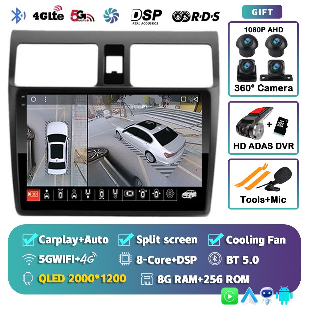 Android 14 Carplay Auto For Suzuki Swift 2003-2010 2 Din Car Radio Multimidia Video Player GPS Navigation Stereo Head Unit Audio