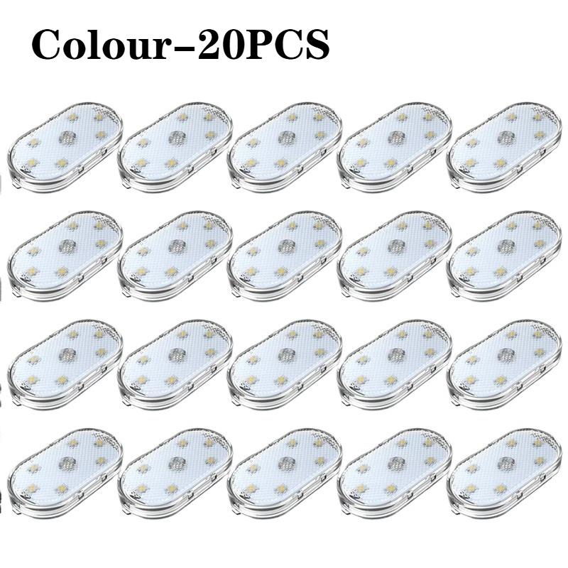 1-20PCS LED Touch Sensor Lamp USB Rechargeable Wireless Clip Light Multi-Color Atmosphere Lighting for Home Car Office Reading