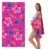 Flip Flop Print Bath Towel - Super Soft Absorbent Towel for Beach Lovers, Colorful Summer Designs for Everyday Use and Comfort
