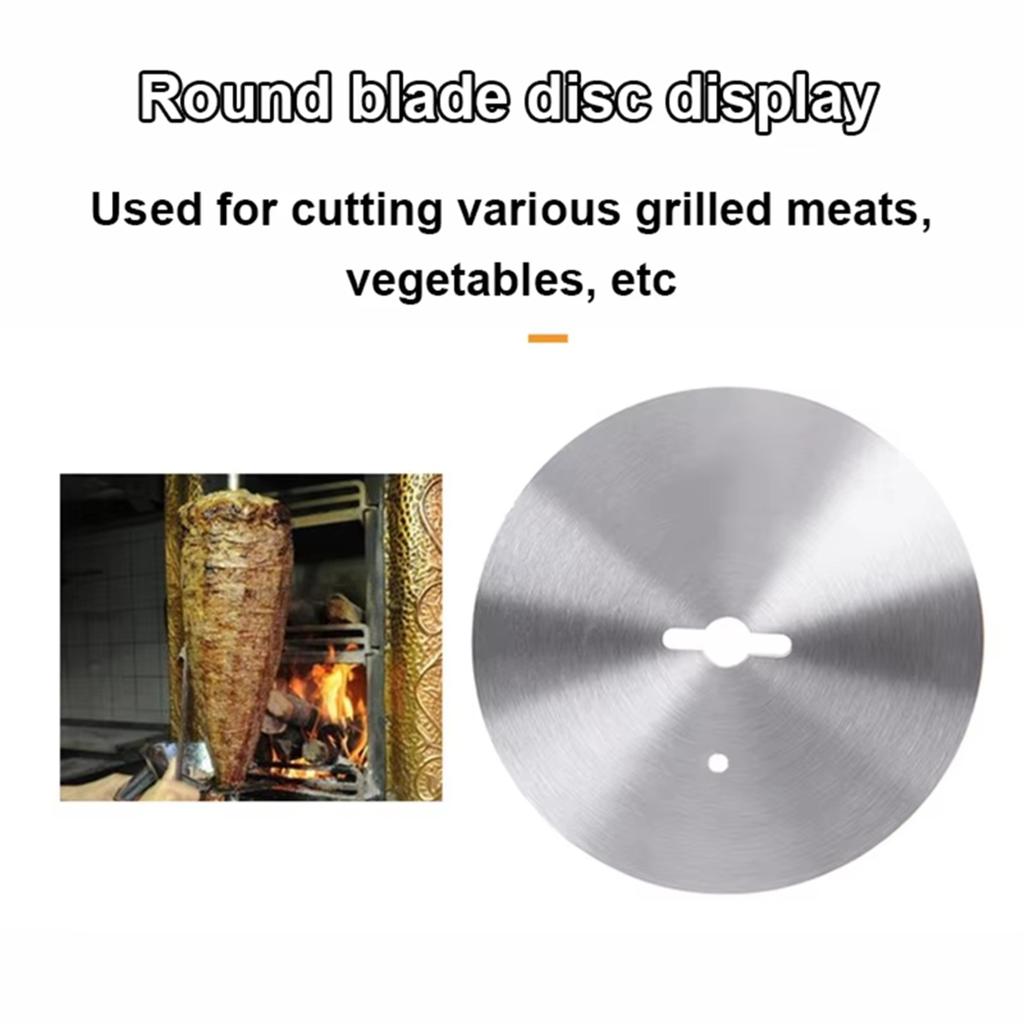 Elektrische Aufschnittmaschine Zubehör Gyro Schawarma Schneidmesser Scheibe Türkischer Döner Scharf,Runde Klinge A