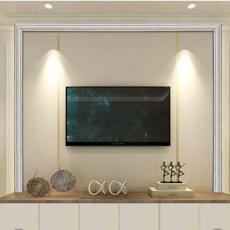 230X4X0.7 Cm Self Adhesive Wall Border Strip Waterproof Wall Trim Line Wallpaper Skirting Border Anti-collision And Oil-proof