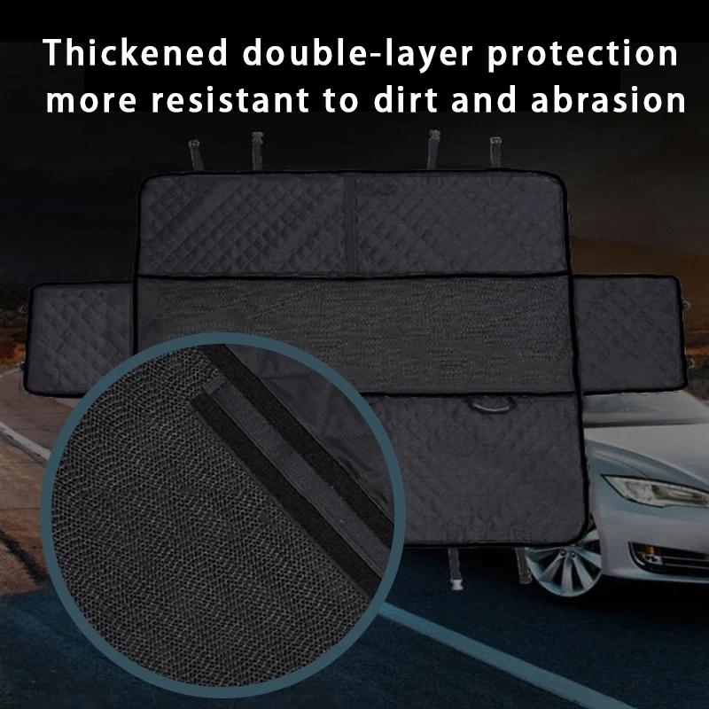 Universal Dog Car Seat Cover Waterproof Pet Hammock Rear Back Protector Mat - Durable Dog Car Accessories for Trunk Protection