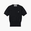 Vivienne WeStwood 1803002q Y001v N401 Bear Orb Logo Embroidery CaShmere Top Short Sleeve Women S Knit
