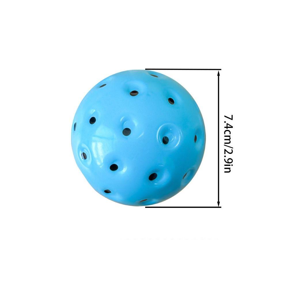 3PCS Multicolor Quiet Pickleballs 74mm Pickleball Balls Foam Pickle Ball  Sport Supplies