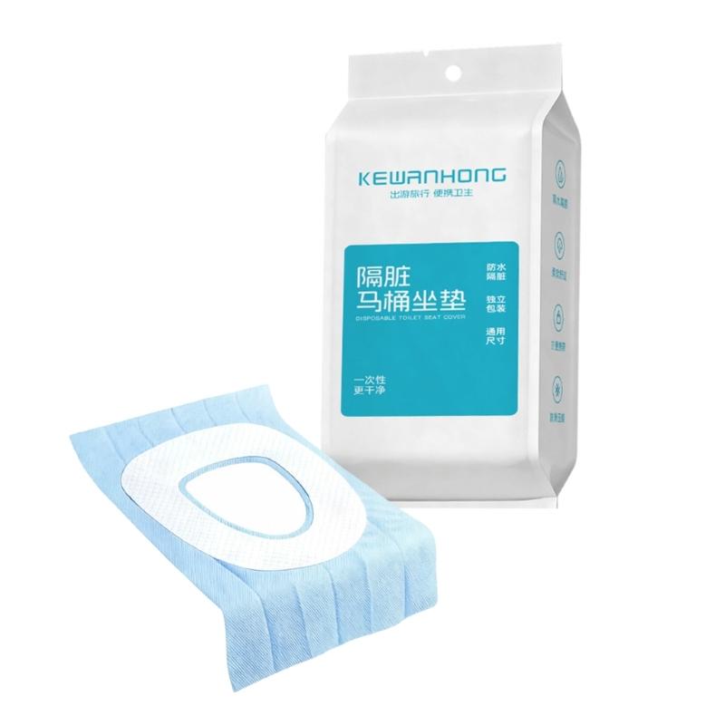 5PCS Premium Disposable Toilet Seat Covers Absorbent Cotton Layer Works On Most Toilets Great For Traveling