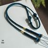 Hand-Woven Amber Turquoise Dzi Bead Sweater Chain for Men and Women