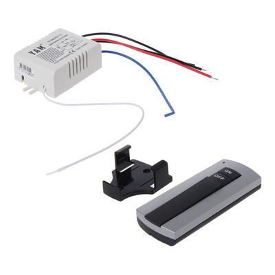 Бездротовий 1-канальний ON/OFF Лампа Дистанційне керування Перемикач Приймач Передавач