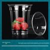 Leak-Proof PET Plastic Beverage Cup with Lid – Transparent Disposable Coffee & Cold Drink Cup