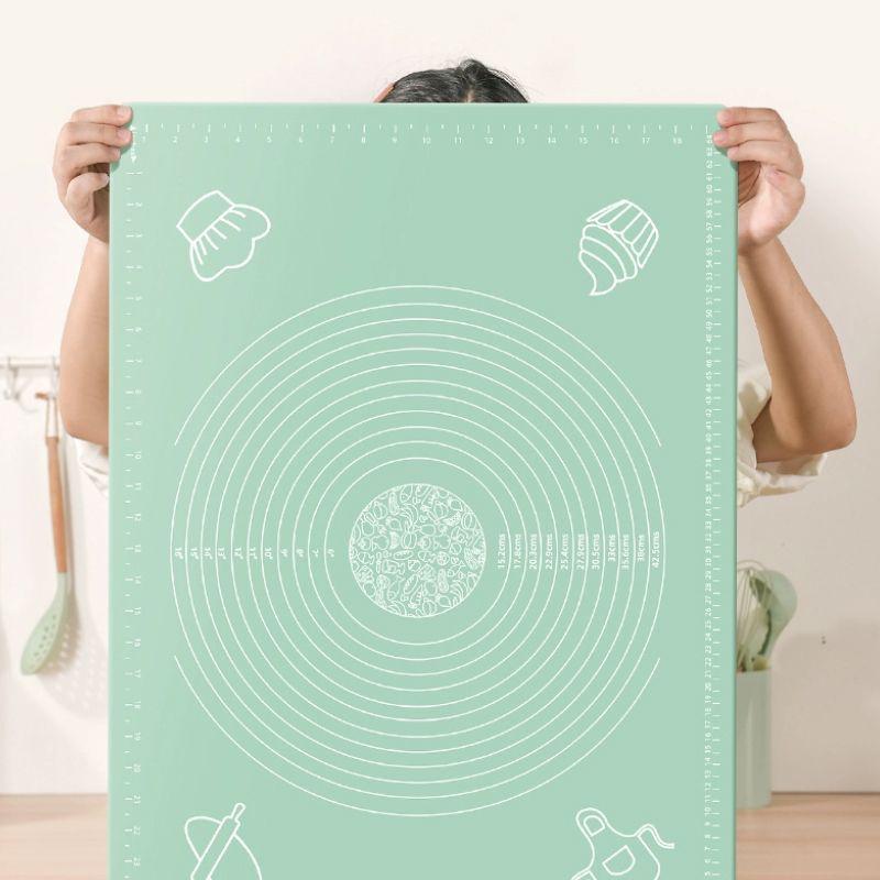 Thick Silicone Non-Slip Kneading & Rolling Mat for Baking