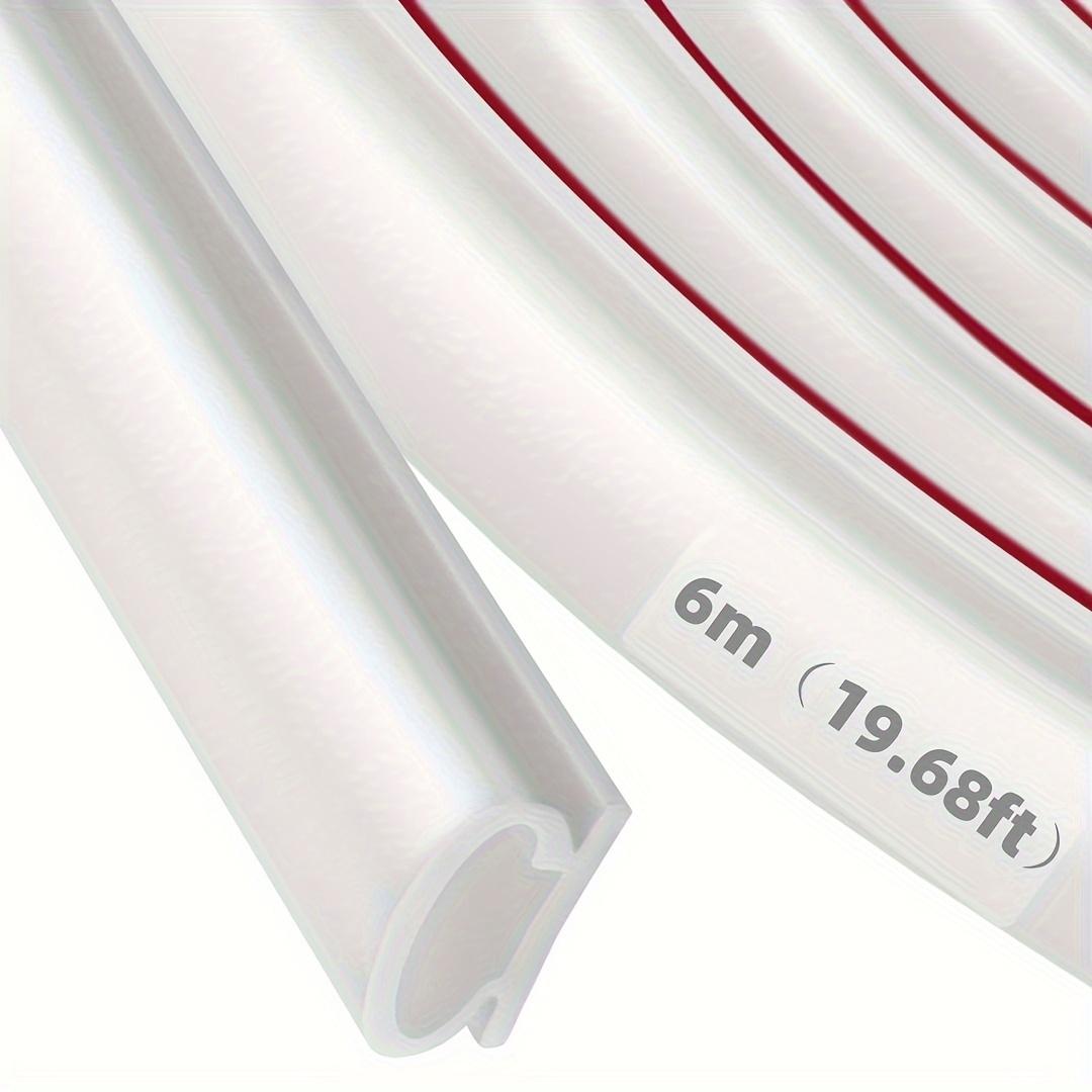 

6 метров высококачественной резиновой ленты для дверей и окон, герметизация и интеграция двойного эффекта предотвращения столкновений 6m*1cm белый