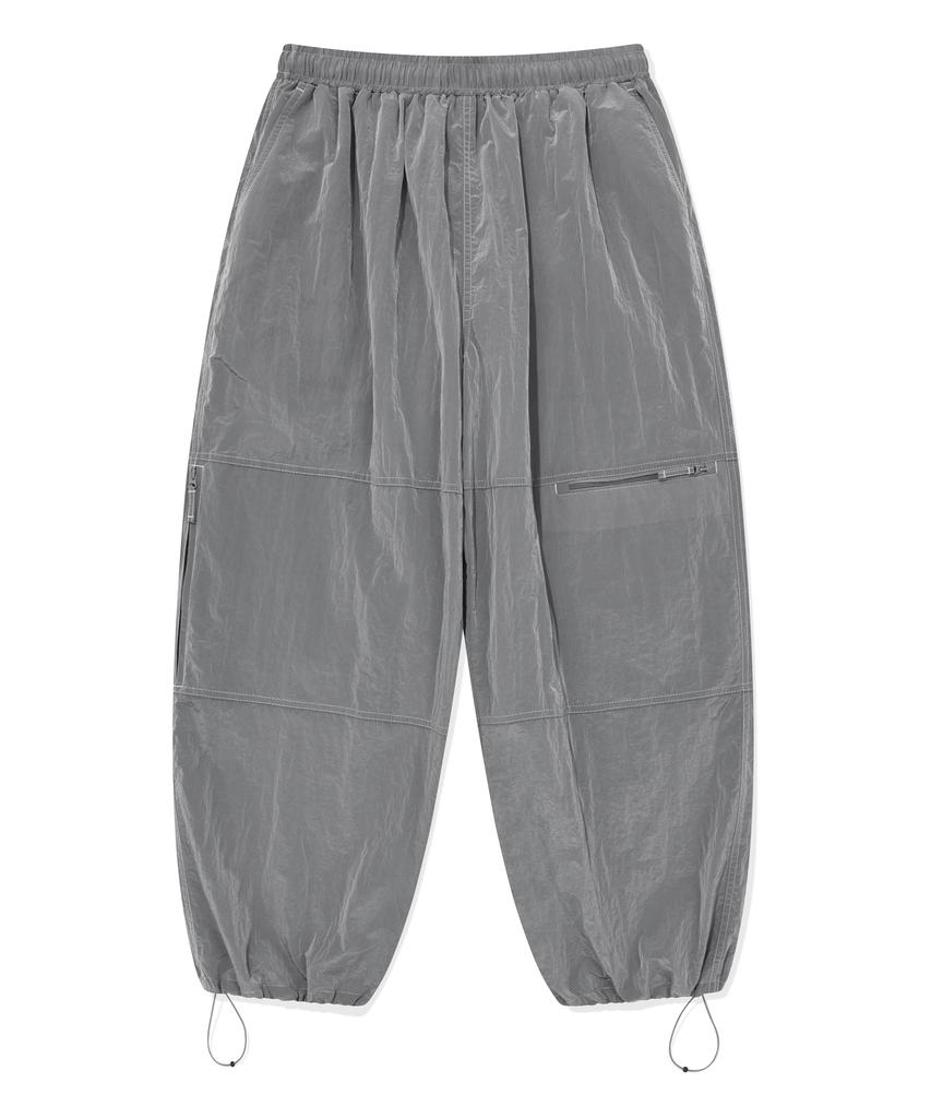 PHYSICAL DEPARTMENT Color Stitch Pocket Track Pants Gray