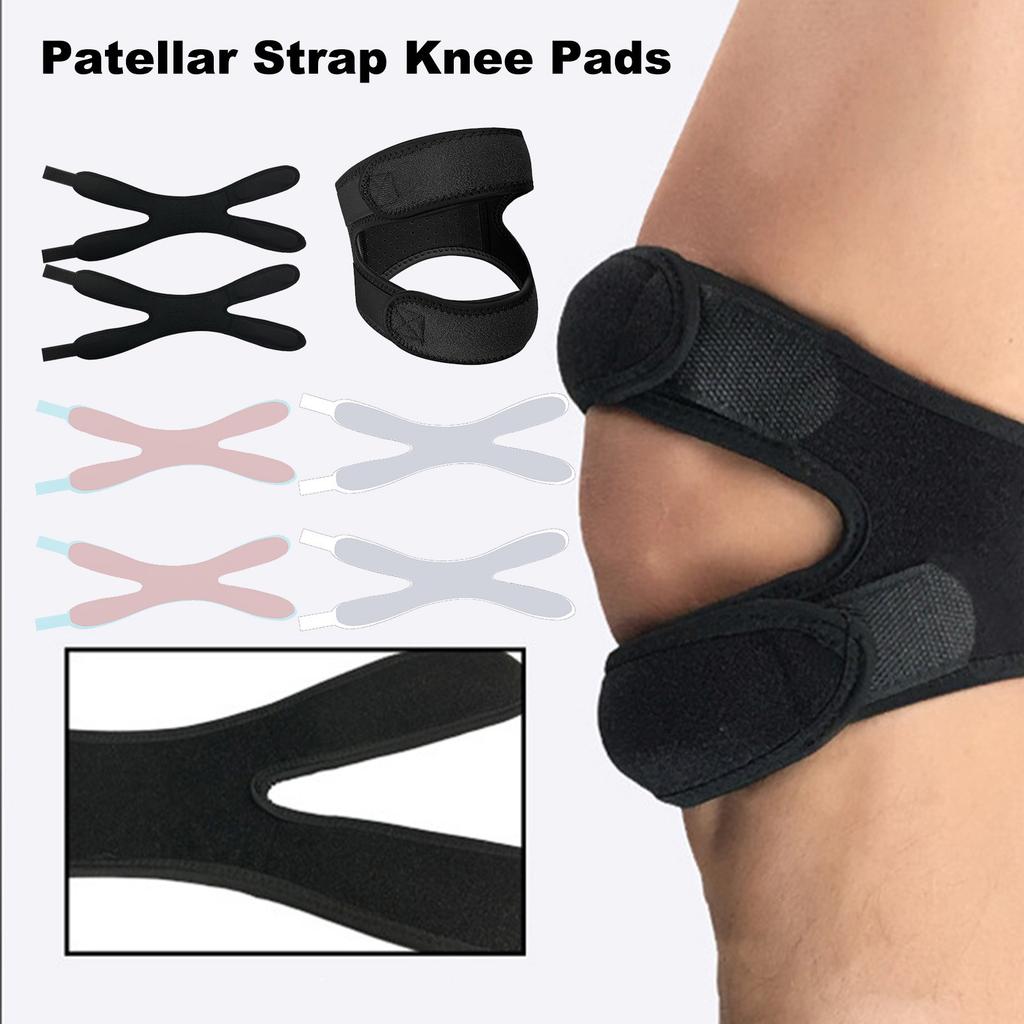 Sports Kneepad Double Patellar Knee Patella Tendon Support Strap Brace Pad Protector Open Knee Wrap Band Protector Fit Ness Me
