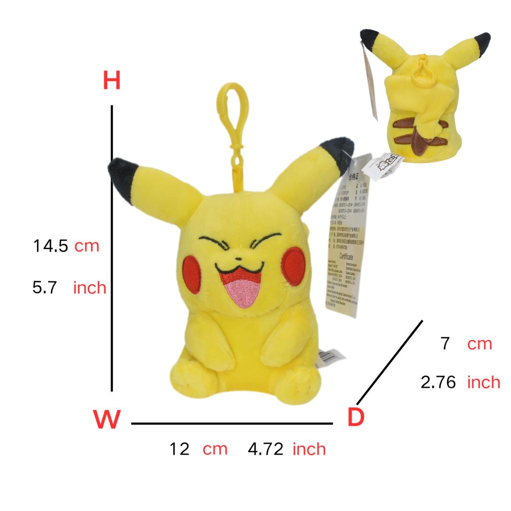 Pokemon Plush Keychain Pendant Poké Ball Gengar Charmander Psyduck Mew Jigglypuff Cartoon Kawaii sale Figure Toy Decor