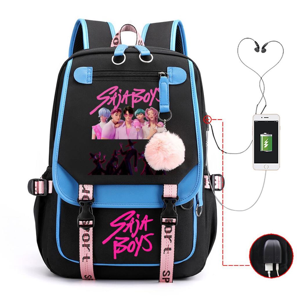 Anime Cartoon Printing High Value Student Spine Protection Schoolbag Going Out Leisure Backpack With Usb