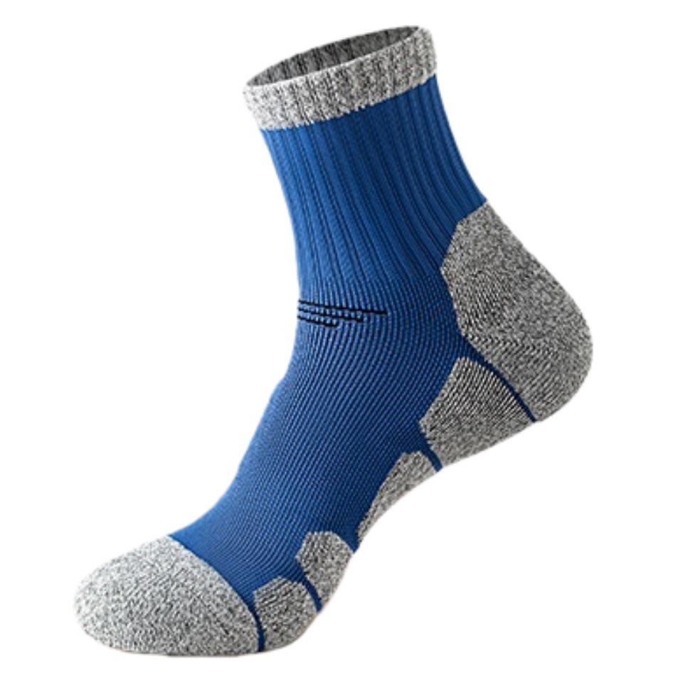 Herren Mittelhohe Geruchshemmende Laufsocken - Dicke Sohle für Herbst/Winter, Ideal für Marathon und Sport