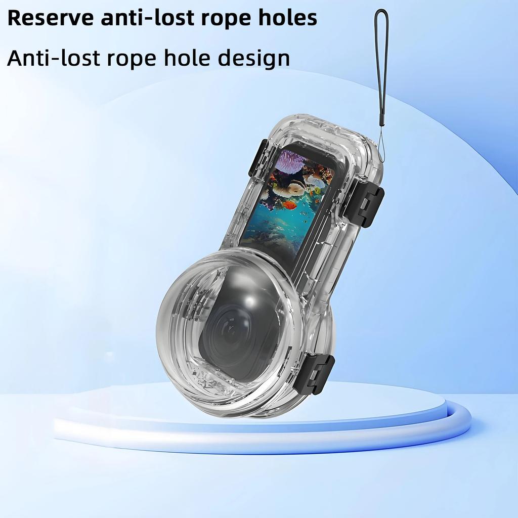 Magnetic Invisible Dive Case for Insta360 X5, Waterproof Housing Cover Underwater Diving Shell for Insta 360 X5 Accessories
