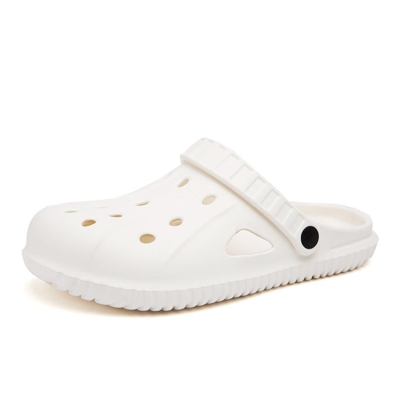 

Летние шлепанцы с отверстиями для головы, мужские и женские, пара, уличная пляжная обувь, сандалии двойного ношения, мягкая подошва, ЭВА, садовая обувь 2025 44-45